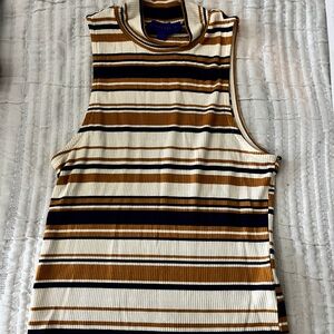Striped Sleeveless Ribbed Top